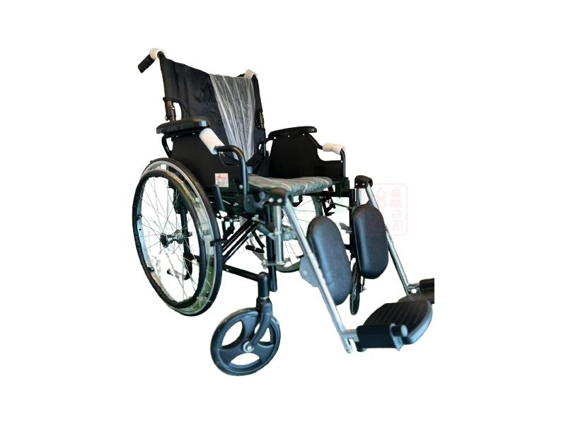 Wheelchair, Flip Up Armrest & Elevating Footrest