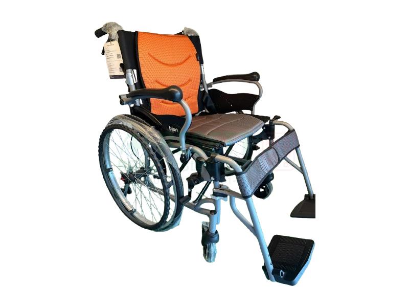 Aluminum Wheelchair, Flip Up Armrest & Detachable Footrest (Bion)