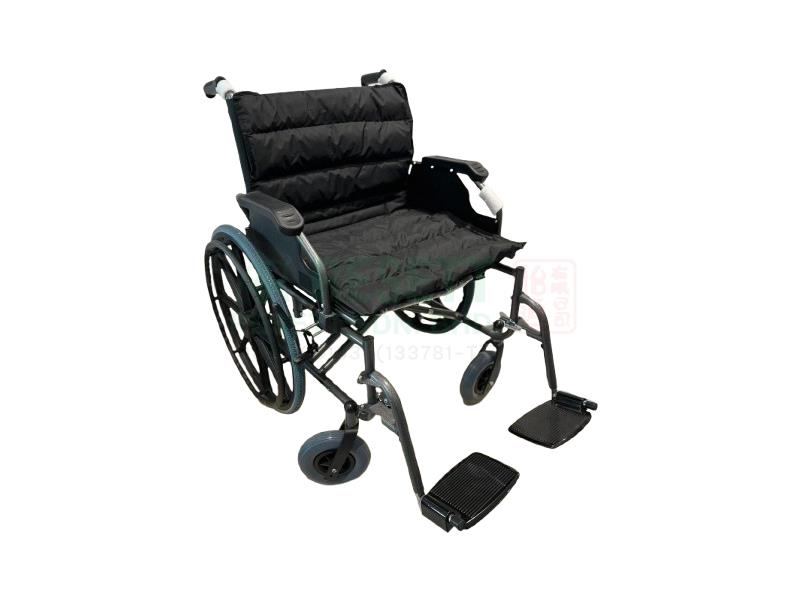 Extra-wide Steel Wheelchair, Flip Up Armrest & Detachable Footrest